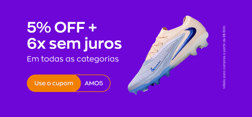 5% + 6x sem juros