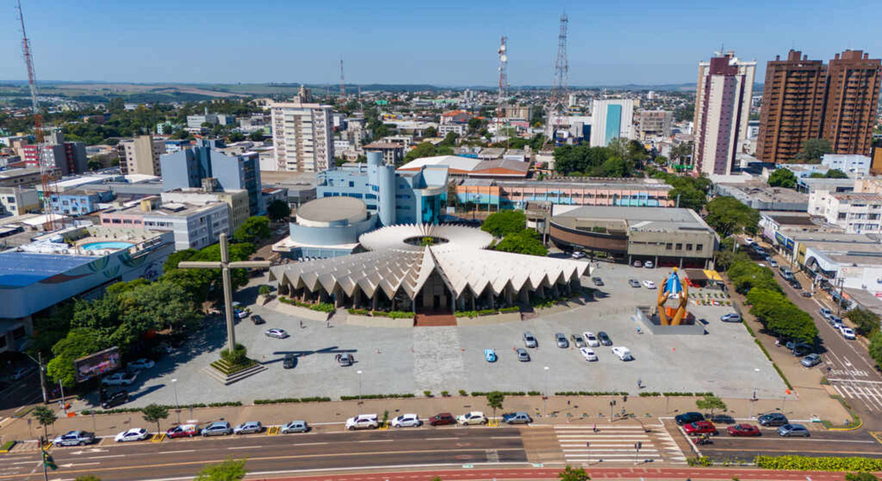 Cidade de cascavel, imagem aérea