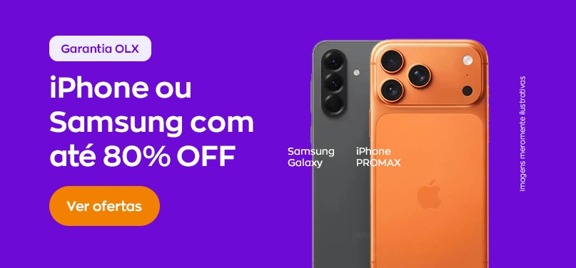 Iphone ou Samsung com até 80% off