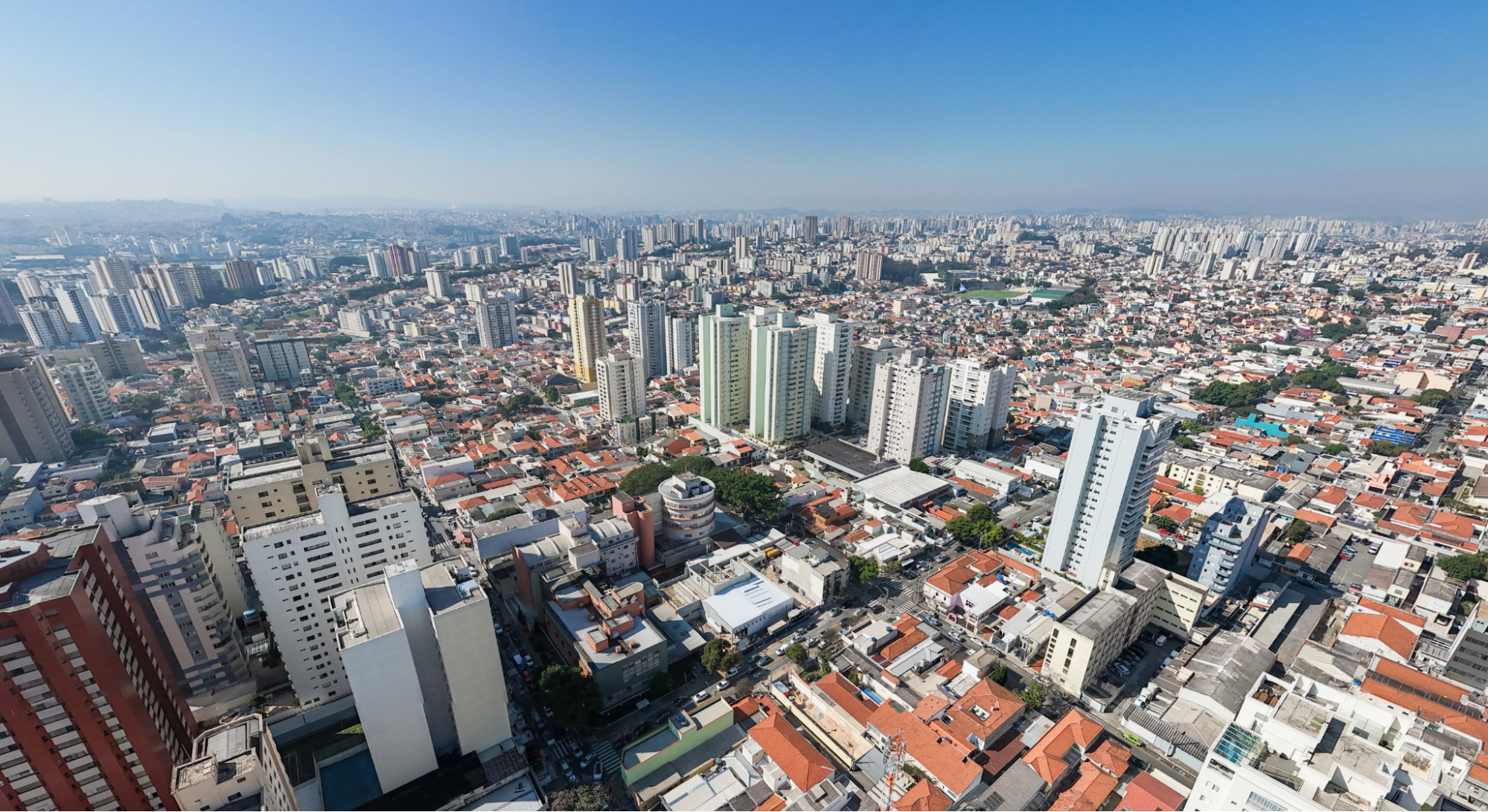 São Caetano do Sul. Vista aérea da cidade de São Caetano do Sul.